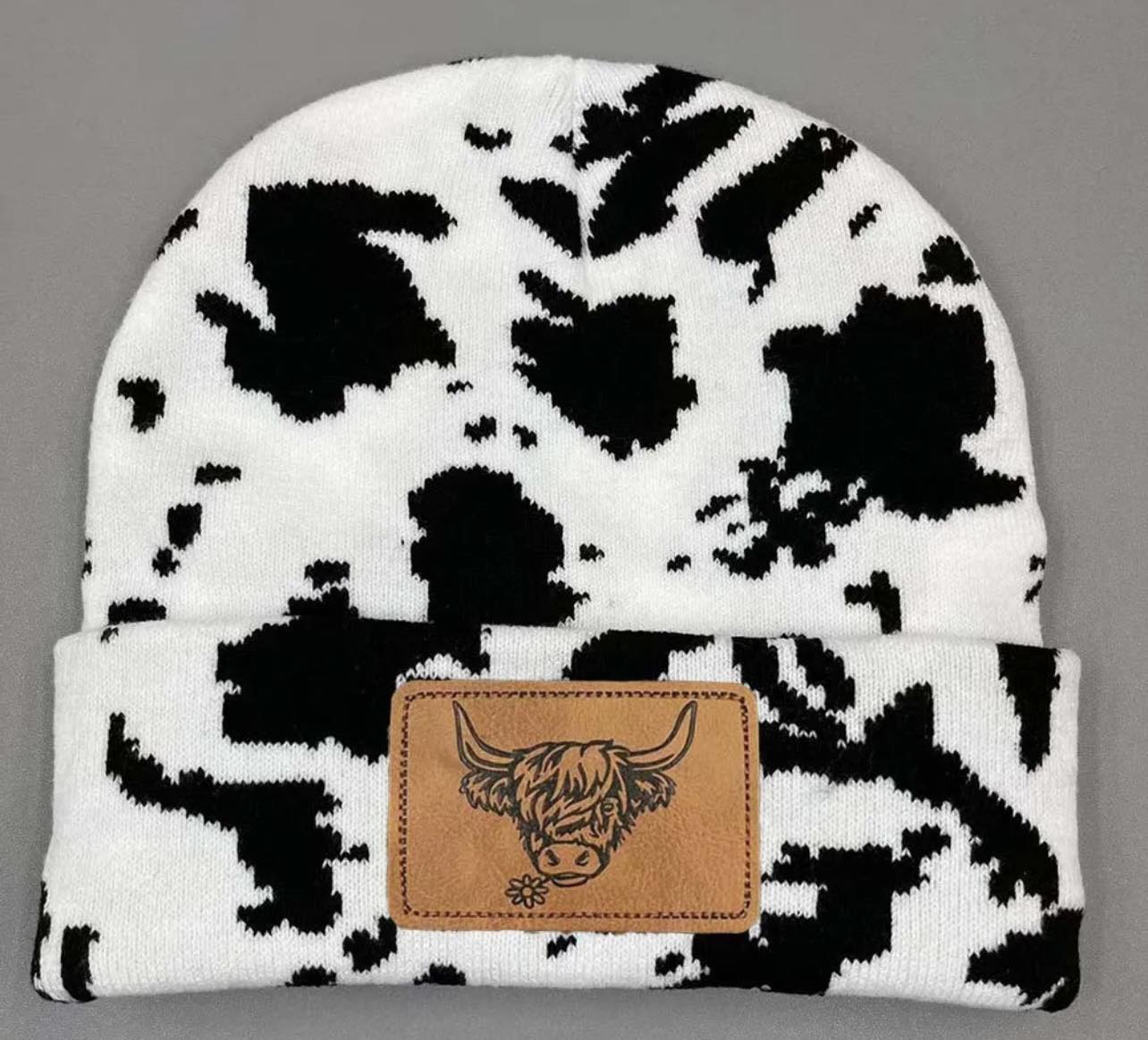 Cow print beanie - Highland cow 9