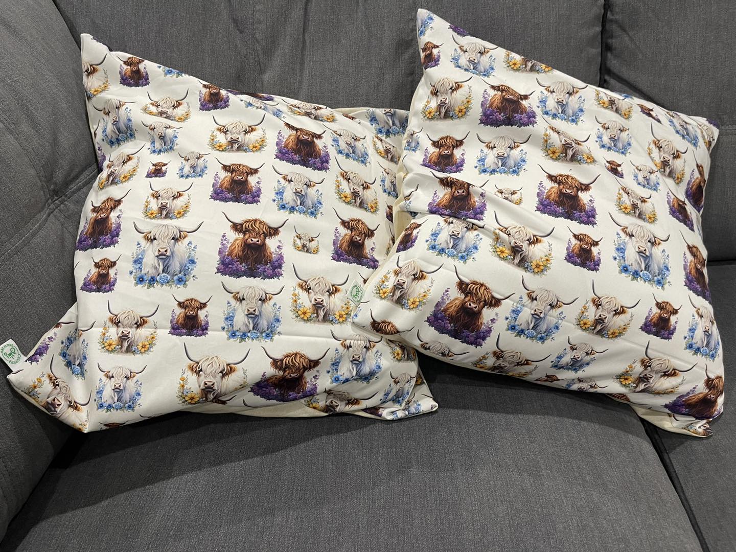 Cushions - Highland cow Floral