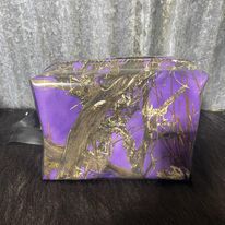 Box Toiletry Bag - Purple camo