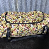 Fabric Duffle Bag - Crazy Cows