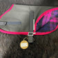Ready made Dog Coat - oilskin pink checks 35cm