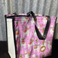 Pvc and fabric shopping bag -  Llamas
