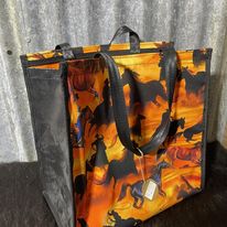 Pvc and fabric shopping bag -  Cowboys