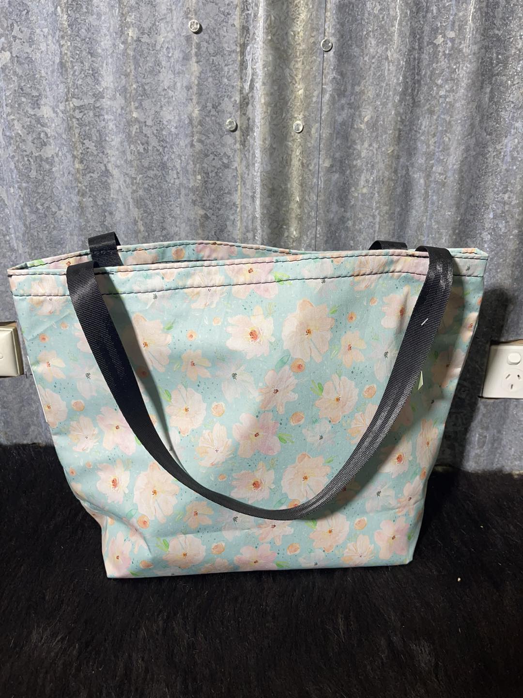 Fabric Shopping bag -(Ready Made)  Flowers