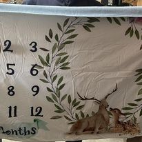 Milestone Cot Blanket - deer