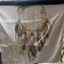 Small throw blanket - dreamcatcher/ headress