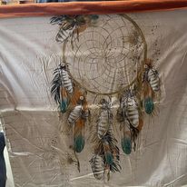 Small throw blanket - dreamcatcher/ headress