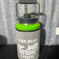 Printed  Yeti Rambler gallon cover - I like boar hunting and maybe 3 people (Grey)