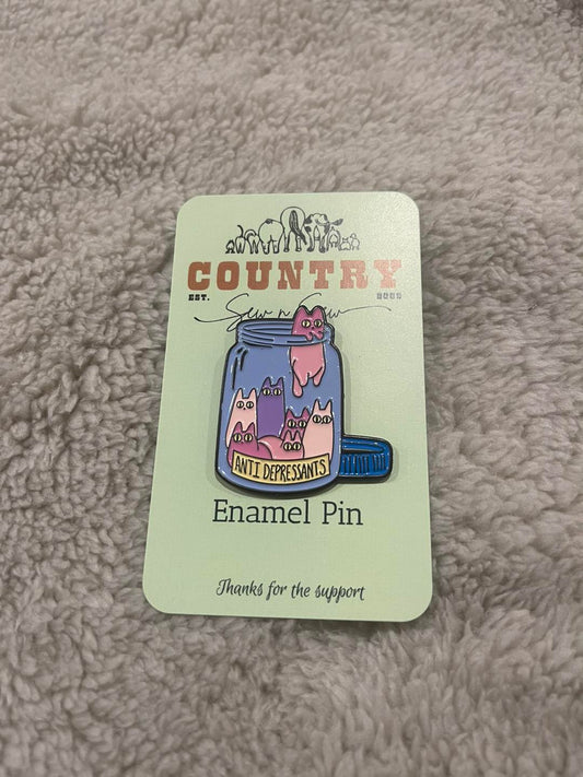 Enamel Hat Pin - All I need is good coffee