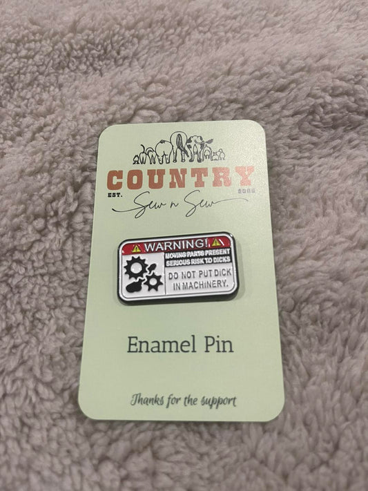 Enamel Hat Pin - Trying to get my shit together