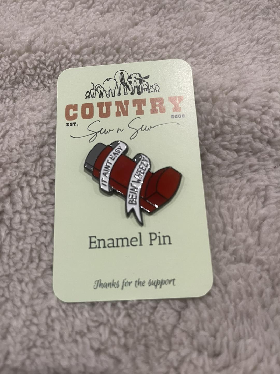 Enamel Hat Pin - Thou may ingest a satchel of Richards