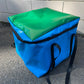 Milk crate bag - Green/Light Blue