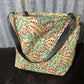 Fabric Shopping bag -(Ready Made) Green floral