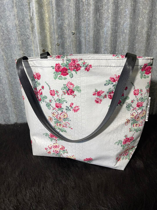 Fabric Shopping bag -(Ready Made) Roses