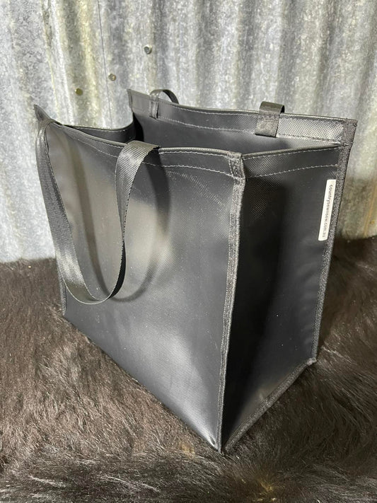 PVC Shopping bag -  (Ready Made) Black