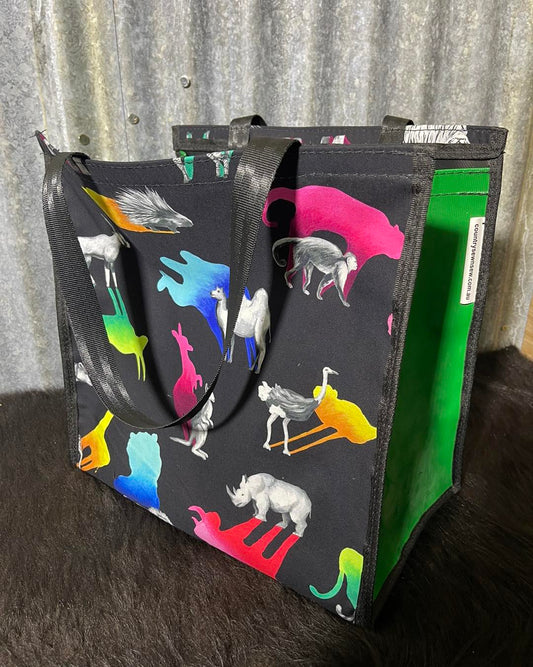 Pvc and fabric shopping bag -  Wild Animals