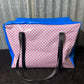 pvc MEDIUM overnight bag - Pink Gingham