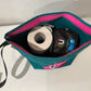 Embroidered Canvas Toilet Roll Bag.