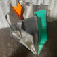 PVC Shopping bag -  (Ready Made) Black, teal, orange