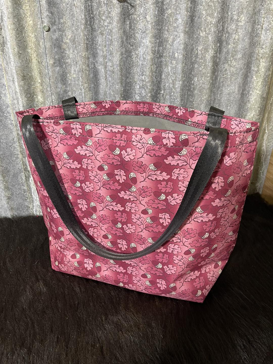 Fabric Shopping bag - (Ready Made) Acorn leaves