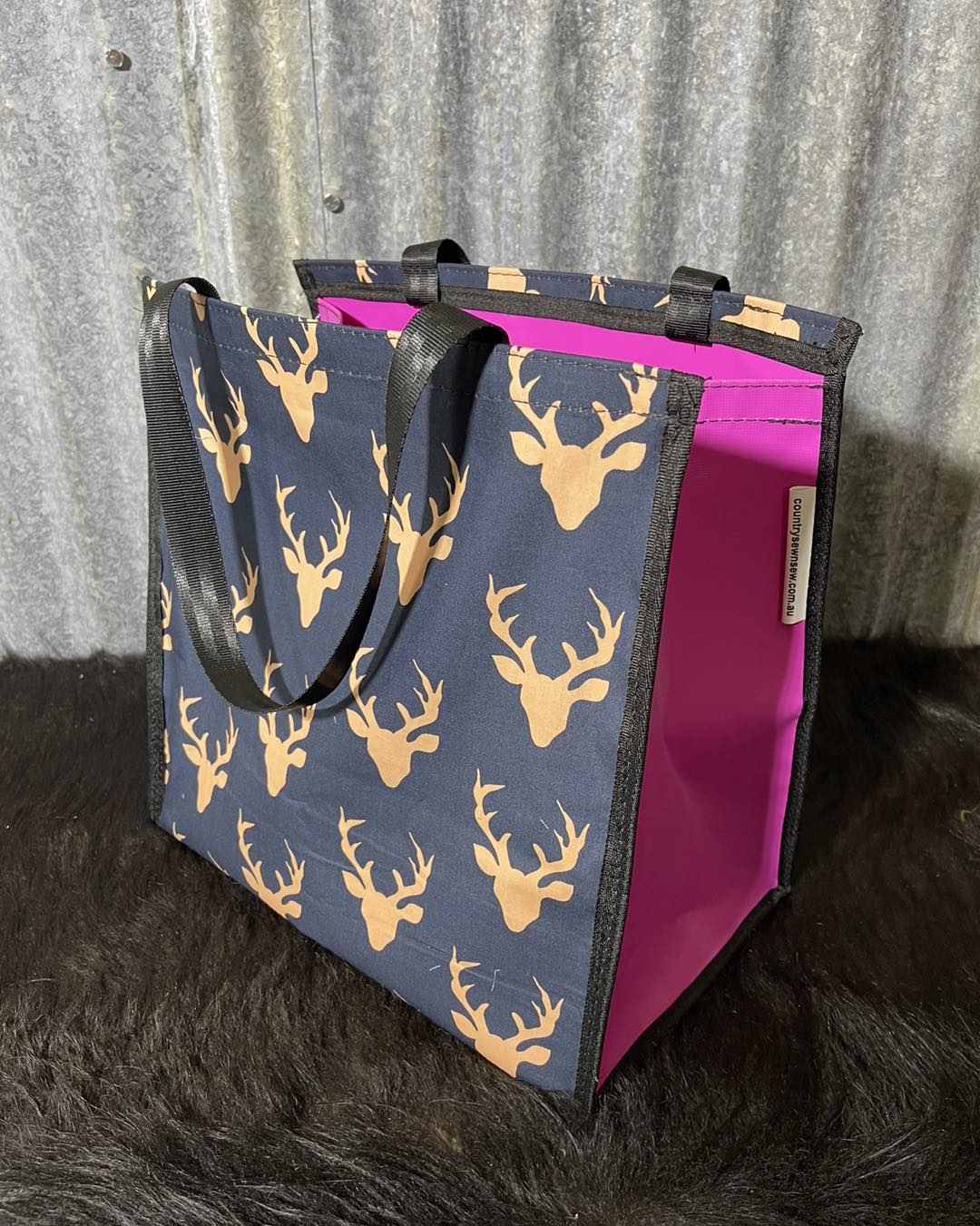 Pvc and fabric shopping bag -  Deer