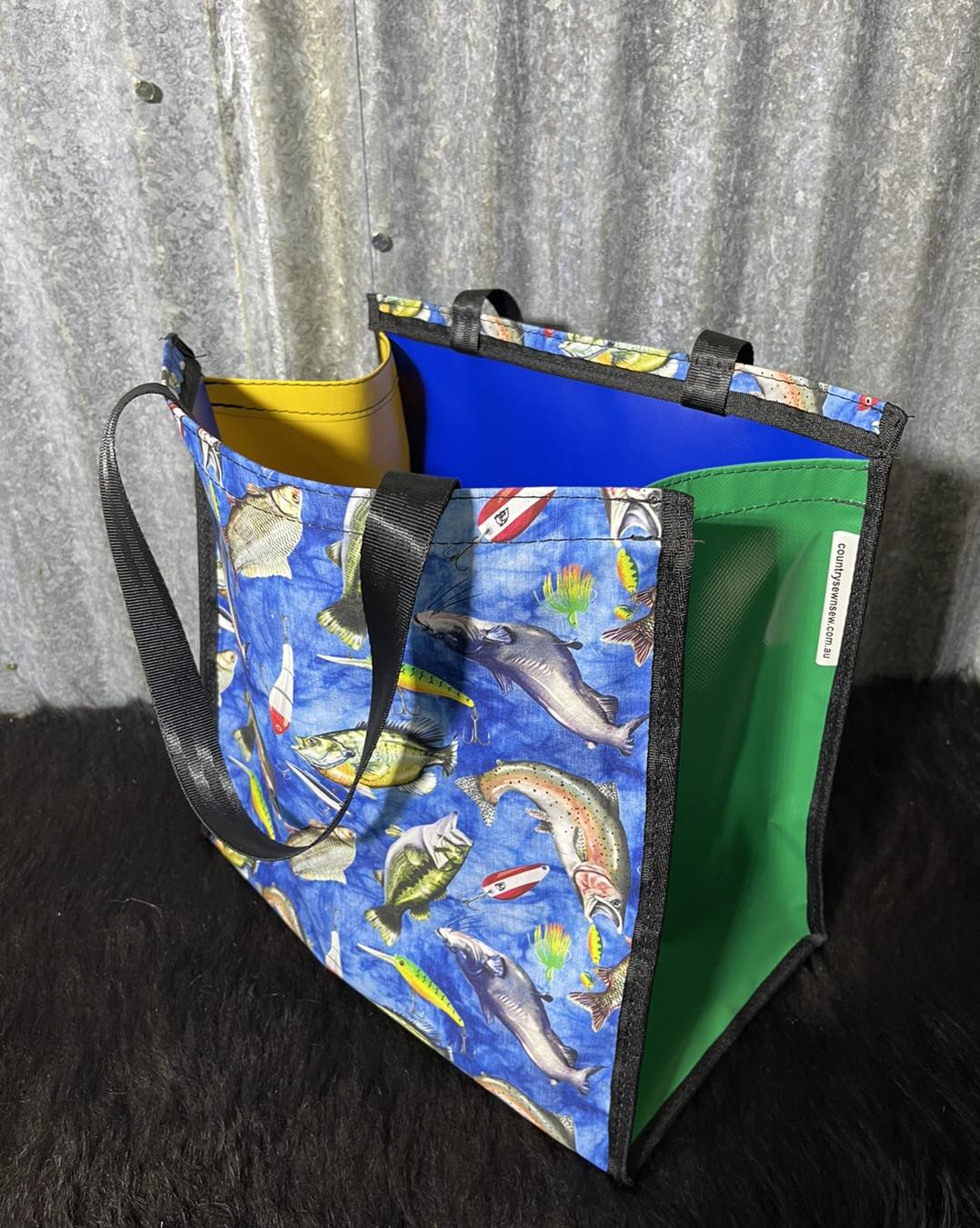 Pvc and fabric shopping bag -  Fishing