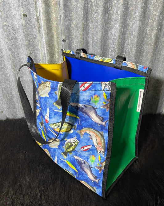 Pvc and fabric shopping bag -  Fishing