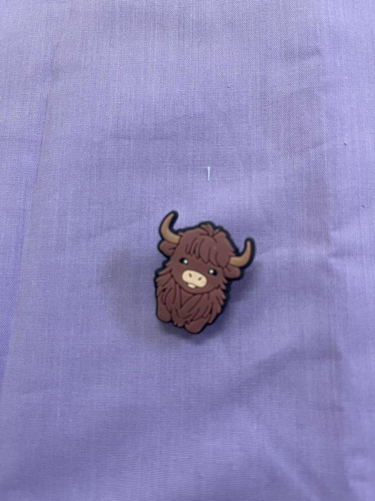 Croc Charm - Highland cow - 11