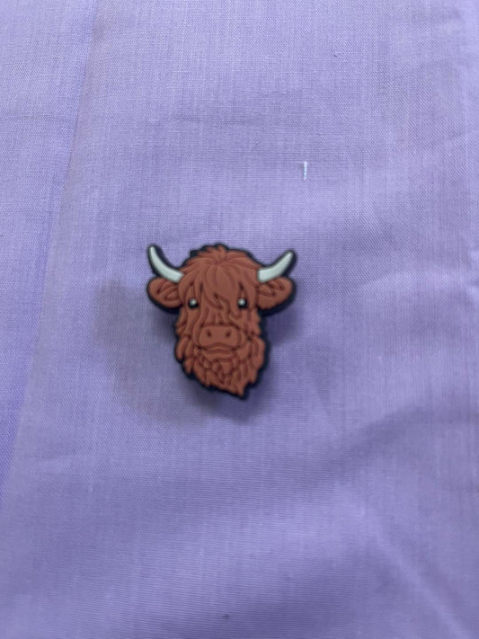 Croc Charm - Highland cow - 12