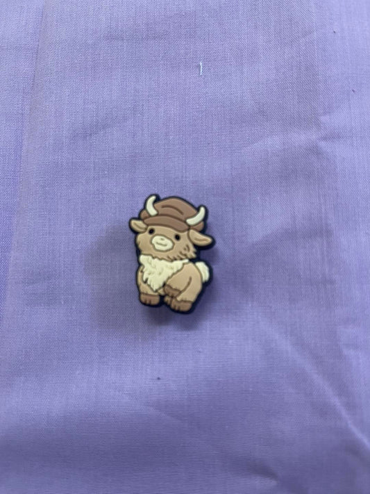 Croc Charm - Highland cow - 14