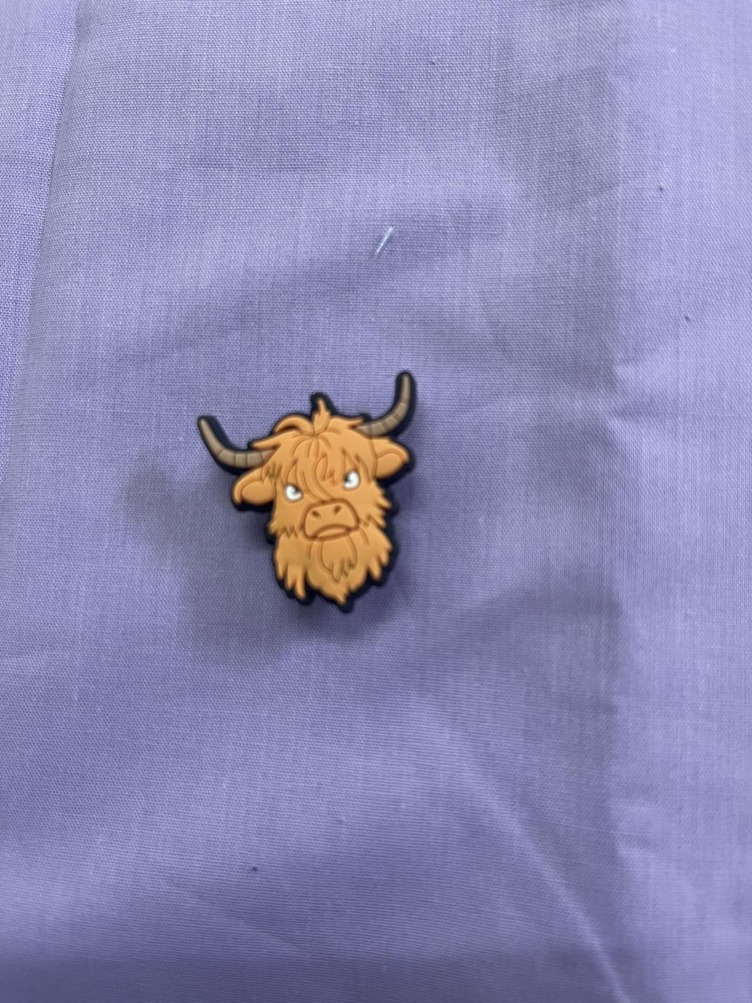 Croc Charm - Highland cow - 1