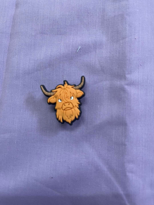 Croc Charm - Highland cow - 1