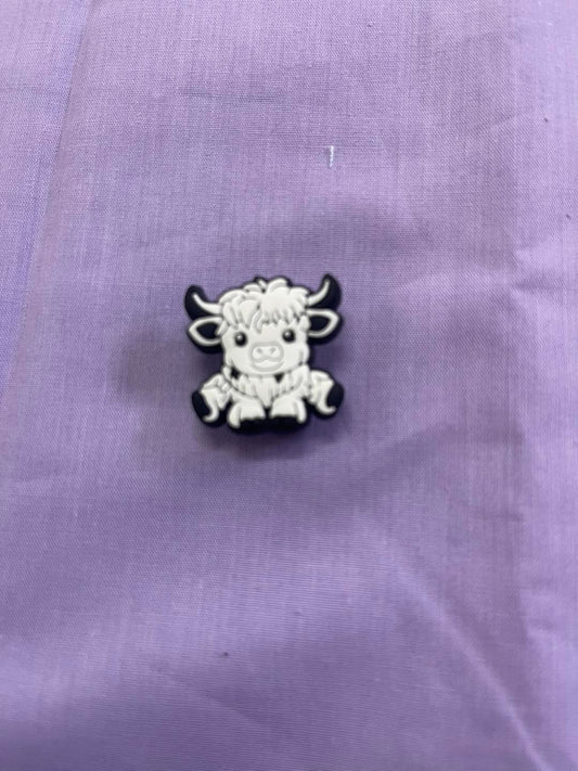 Croc Charm - Highland cow - 8