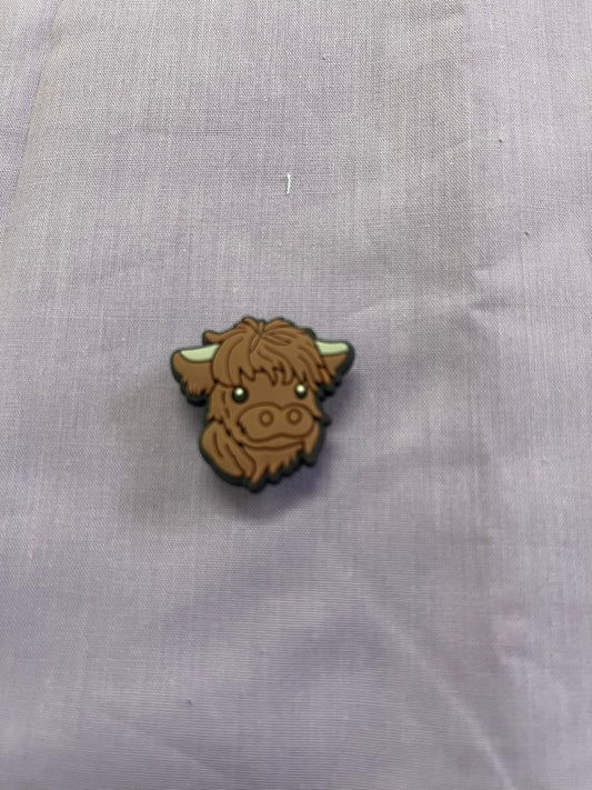 Croc Charm - Highland cow - 19