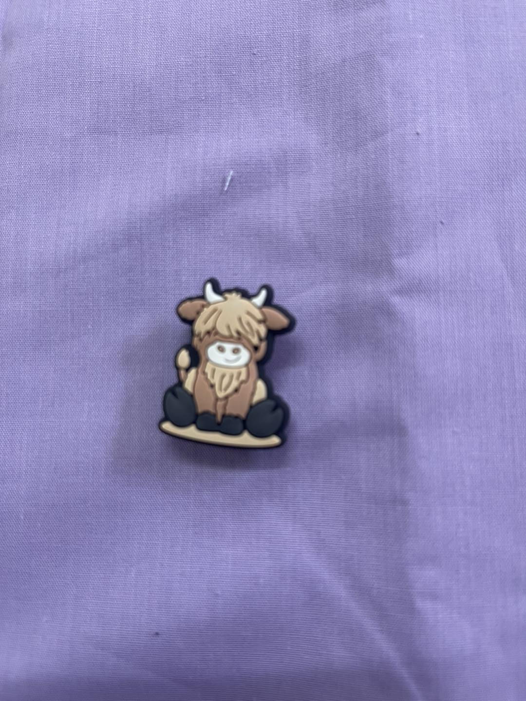 Croc Charm - Highland cow - 2