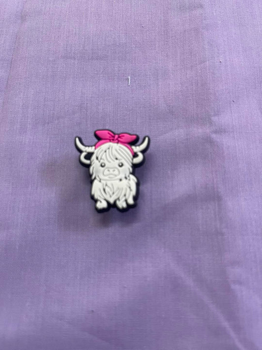 Croc Charm - Highland cow - 17