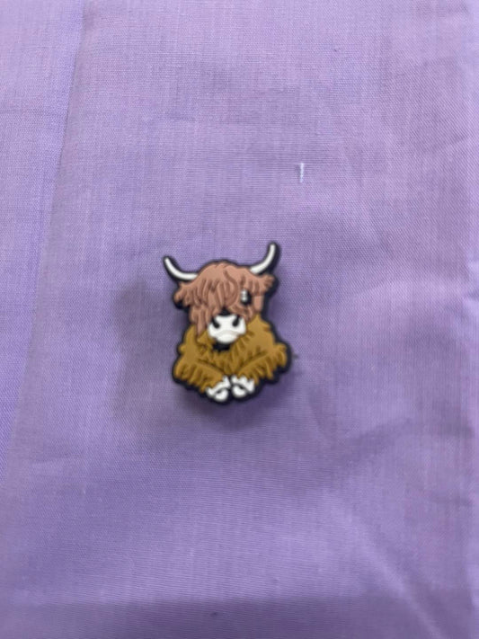 Croc Charm - Highland cow - 6