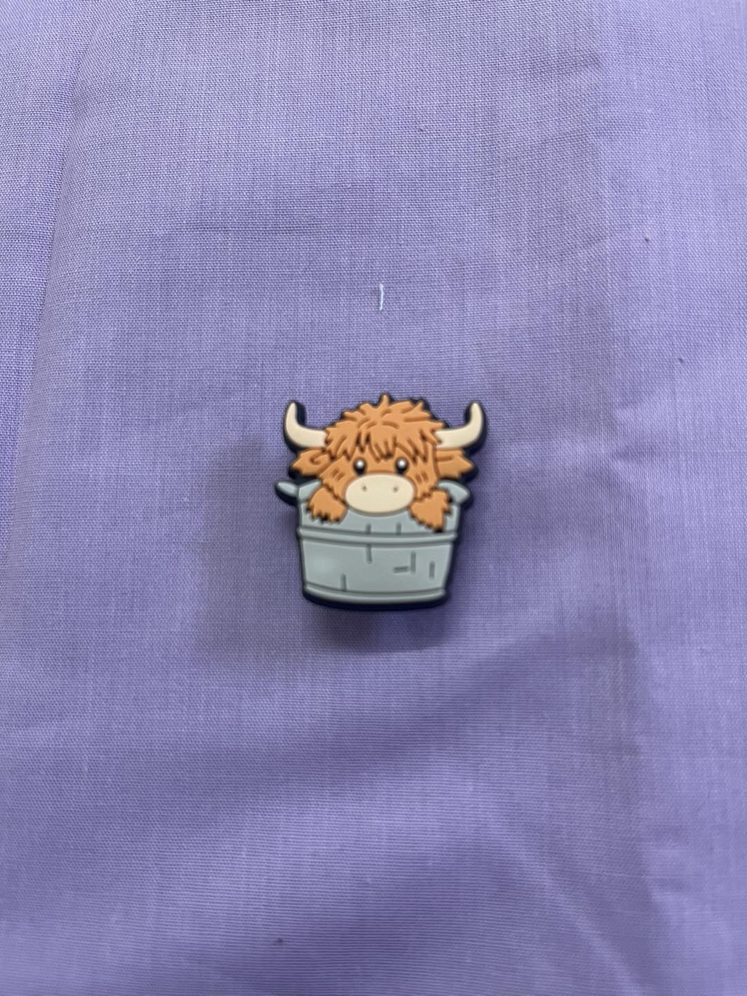 Croc Charm - Highland cow - 13