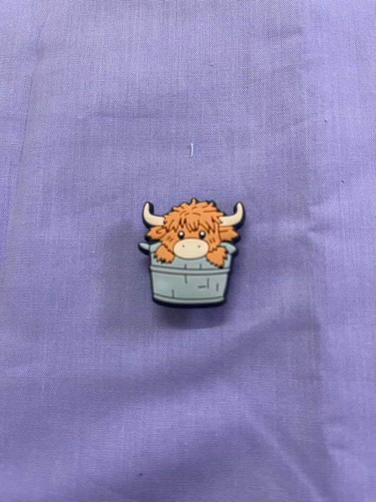 Croc Charm - Highland cow - 13