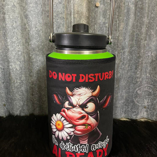 Printed  Yeti Rambler gallon cover - Do not disturb