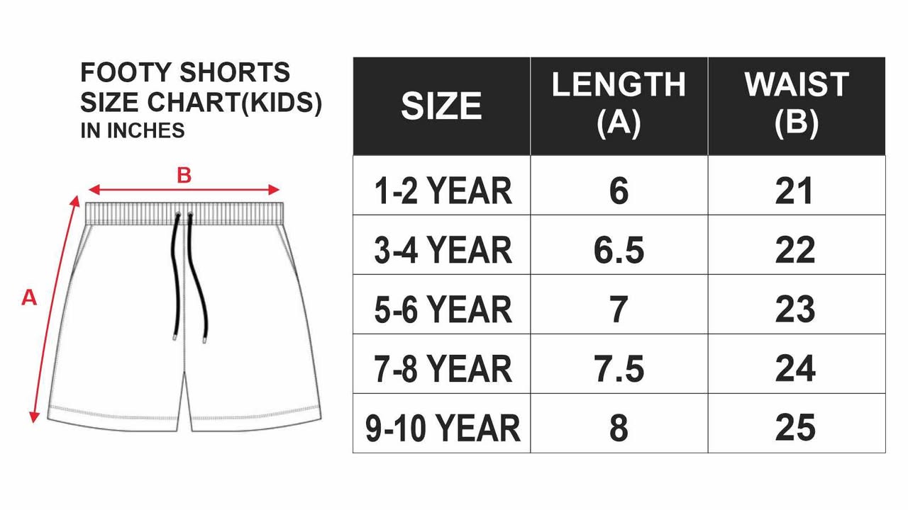 Footy Shorts - The Gums