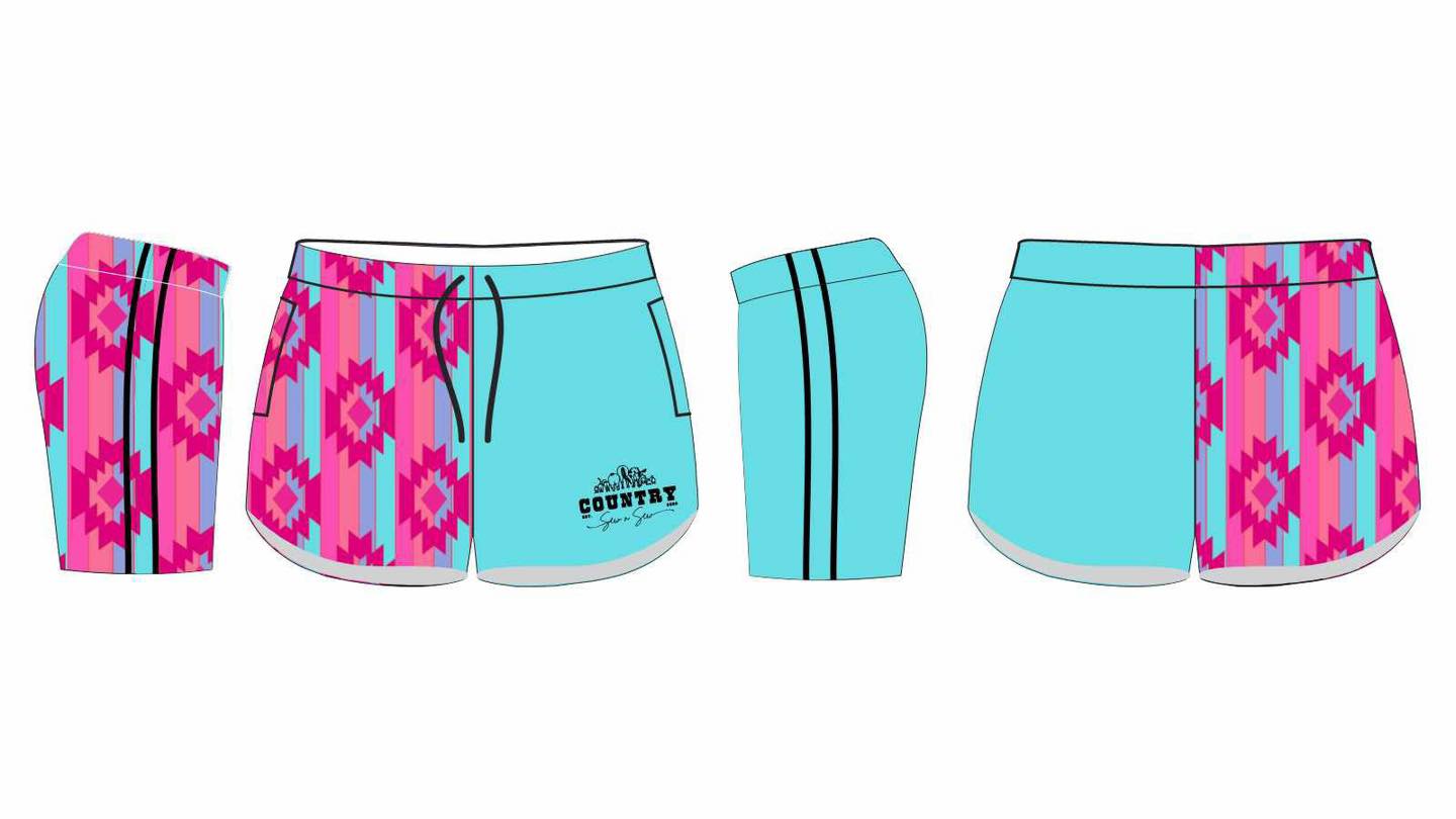 Pre order Footy Shorts - Aztec