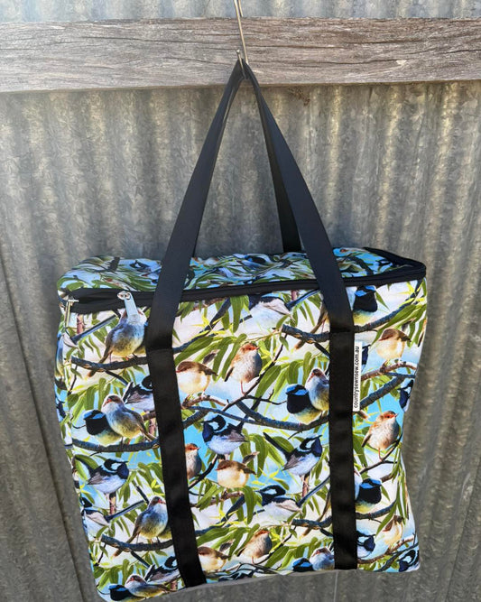 Insulated cooler bag - Blue Wrens