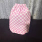 Fabric sock savers- pink gingham