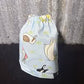Fabric sock savers- blue background aussie birds