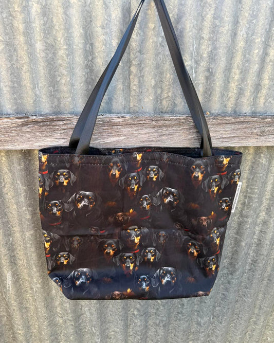 Fabric Shopping bag - (Ready  Made) - Dachshunds