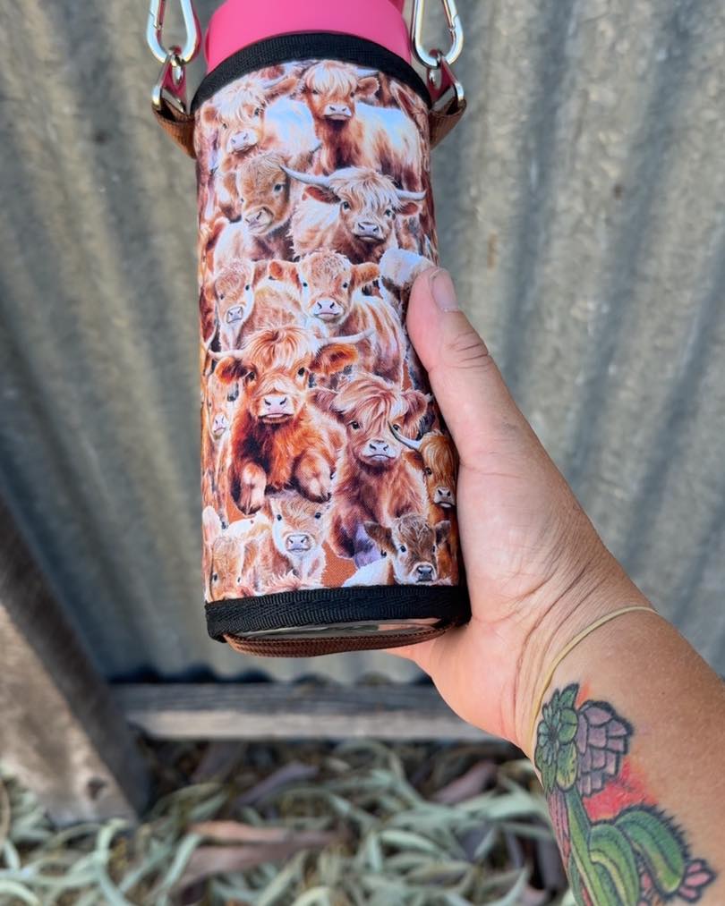 18 oz Yeti cover with fabric