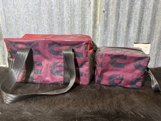 Ready made Overnight bag and toiletry bag set - C Maroon