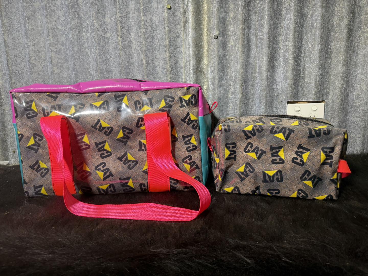 Ready made Overnight bag and toiletry bag set - CAT