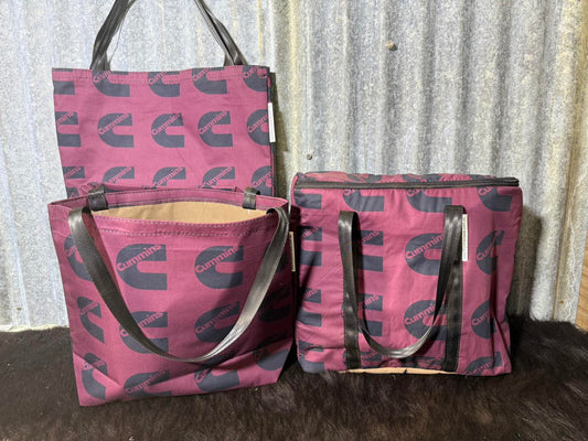 Ready made Shopping Bag Set (insulated cooler bag) - Maroon C